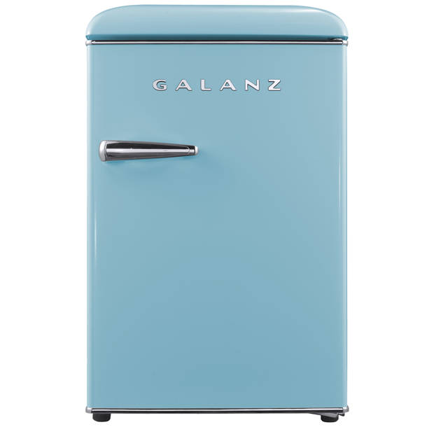 Galanz Retro 3.1 Cubic Feet Freestanding Mini Fridge with Freezer